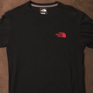Black & Red NorthFace T-Shirt